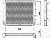 350213734000 MAGNETI MARELLI chladič motora 350213734000 MAGNETI MARELLI