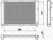 350213735000 MAGNETI MARELLI chladič motora 350213735000 MAGNETI MARELLI