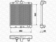 350213749000 MAGNETI MARELLI chladič motora 350213749000 MAGNETI MARELLI