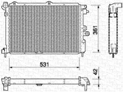 350213754000 MAGNETI MARELLI chladič motora 350213754000 MAGNETI MARELLI