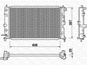 350213755000 MAGNETI MARELLI chladič motora 350213755000 MAGNETI MARELLI