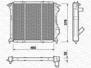 350213758000 MAGNETI MARELLI chladič motora 350213758000 MAGNETI MARELLI