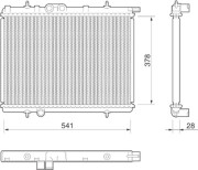 350213797000 MAGNETI MARELLI chladič motora 350213797000 MAGNETI MARELLI