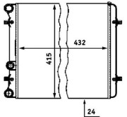 350213804000 MAGNETI MARELLI chladič motora 350213804000 MAGNETI MARELLI