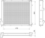 350213812000 MAGNETI MARELLI chladič motora 350213812000 MAGNETI MARELLI