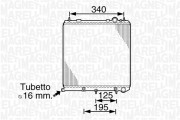 350213820000 MAGNETI MARELLI chladič motora 350213820000 MAGNETI MARELLI