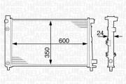 350213823000 MAGNETI MARELLI chladič motora 350213823000 MAGNETI MARELLI