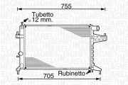 350213824000 MAGNETI MARELLI chladič motora 350213824000 MAGNETI MARELLI