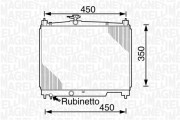 350213826000 MAGNETI MARELLI chladič motora 350213826000 MAGNETI MARELLI