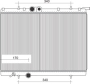 350213872000 MAGNETI MARELLI chladič motora 350213872000 MAGNETI MARELLI