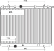 350213873000 MAGNETI MARELLI chladič motora 350213873000 MAGNETI MARELLI