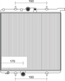 350213874000 MAGNETI MARELLI chladič motora 350213874000 MAGNETI MARELLI