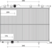 350213875000 MAGNETI MARELLI chladič motora 350213875000 MAGNETI MARELLI