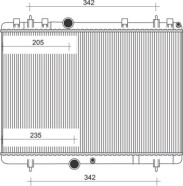 350213879000 MAGNETI MARELLI chladič motora 350213879000 MAGNETI MARELLI