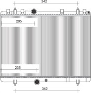 350213880000 MAGNETI MARELLI chladič motora 350213880000 MAGNETI MARELLI