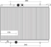 350213881000 MAGNETI MARELLI chladič motora 350213881000 MAGNETI MARELLI