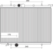 350213882000 MAGNETI MARELLI chladič motora 350213882000 MAGNETI MARELLI