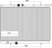 350213883000 MAGNETI MARELLI chladič motora 350213883000 MAGNETI MARELLI