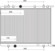 350213884000 MAGNETI MARELLI chladič motora 350213884000 MAGNETI MARELLI