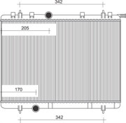 350213886000 MAGNETI MARELLI chladič motora 350213886000 MAGNETI MARELLI