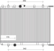 350213887000 MAGNETI MARELLI chladič motora 350213887000 MAGNETI MARELLI