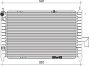 350213890000 MAGNETI MARELLI chladič motora 350213890000 MAGNETI MARELLI