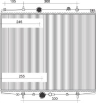 350213893000 MAGNETI MARELLI chladič motora 350213893000 MAGNETI MARELLI