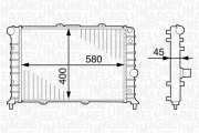 350213897000 MAGNETI MARELLI chladič motora 350213897000 MAGNETI MARELLI