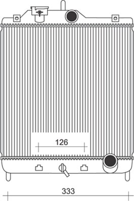 350213927000 MAGNETI MARELLI chladič motora 350213927000 MAGNETI MARELLI