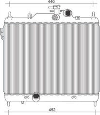 350213936000 MAGNETI MARELLI chladič motora 350213936000 MAGNETI MARELLI