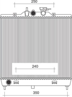 350213940000 MAGNETI MARELLI chladič motora 350213940000 MAGNETI MARELLI