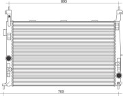 350213971000 MAGNETI MARELLI chladič motora 350213971000 MAGNETI MARELLI