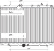 350213986000 MAGNETI MARELLI chladič motora 350213986000 MAGNETI MARELLI