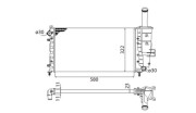 350213195003 MAGNETI MARELLI chladič motora 350213195003 MAGNETI MARELLI