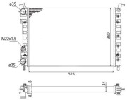 350213259003 Chladič, chlazení motoru MAGNETI MARELLI