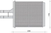 350218259000 MAGNETI MARELLI výmenník tepla vnútorného kúrenia 350218259000 MAGNETI MARELLI