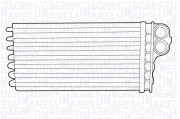 350218358000 MAGNETI MARELLI výmenník tepla vnútorného kúrenia 350218358000 MAGNETI MARELLI