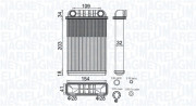 350218512000 MAGNETI MARELLI výmenník tepla vnútorného kúrenia 350218512000 MAGNETI MARELLI