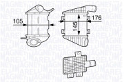 351319202190 MAGNETI MARELLI chladič plniaceho vzduchu 351319202190 MAGNETI MARELLI