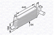 351319202240 MAGNETI MARELLI chladič plniaceho vzduchu 351319202240 MAGNETI MARELLI