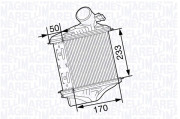 351319202710 MAGNETI MARELLI chladič plniaceho vzduchu 351319202710 MAGNETI MARELLI