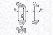 351319202880 MAGNETI MARELLI chladič plniaceho vzduchu 351319202880 MAGNETI MARELLI