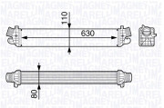 351319202970 MAGNETI MARELLI chladič plniaceho vzduchu 351319202970 MAGNETI MARELLI