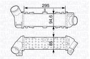 351319203260 MAGNETI MARELLI chladič plniaceho vzduchu 351319203260 MAGNETI MARELLI