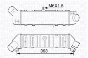 351319203600 MAGNETI MARELLI chladič plniaceho vzduchu 351319203600 MAGNETI MARELLI