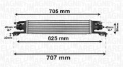 351319204120 MAGNETI MARELLI chladič plniaceho vzduchu 351319204120 MAGNETI MARELLI