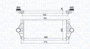 351319204600 MAGNETI MARELLI chladič plniaceho vzduchu 351319204600 MAGNETI MARELLI