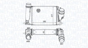 351319205830 MAGNETI MARELLI chladič plniaceho vzduchu 351319205830 MAGNETI MARELLI