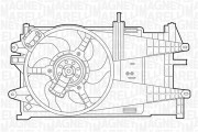 069422044010 Větrák, chlazení motoru MAGNETI MARELLI