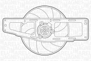 069422346010 MAGNETI MARELLI ventilátor chladenia motora 069422346010 MAGNETI MARELLI